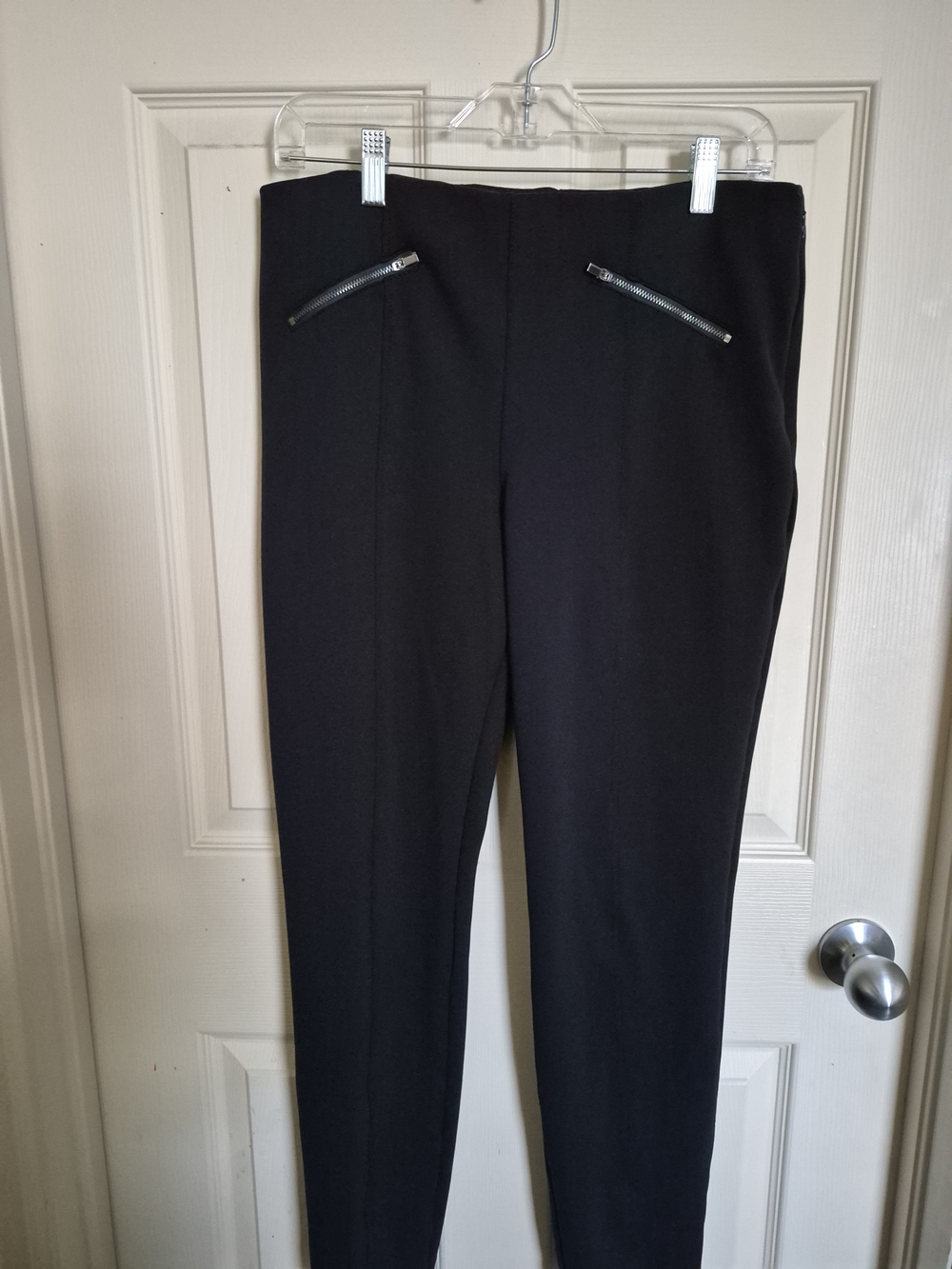 Size S Worth Black Women's Ponte Zip Pocket Pants